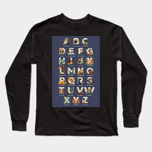 Spooky Alphabet Long Sleeve T-Shirt